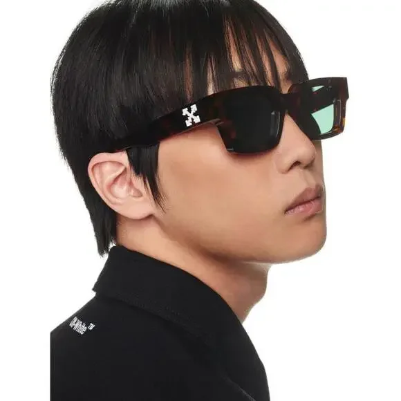 NWT OFF WHITE VIRGIL HAVANA GREEN Sunglasses - Picture 5 of 8